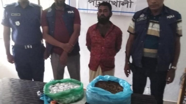 মহিপুরে পুলিশের অভিযানে দেড় কেজি গাঁজাসহ দম্পতি গ্রেপ্তার