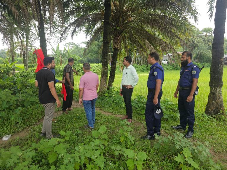 গৌরনদীতে সাড়ে ৪ একর সরকারি খাসজমি উদ্ধার