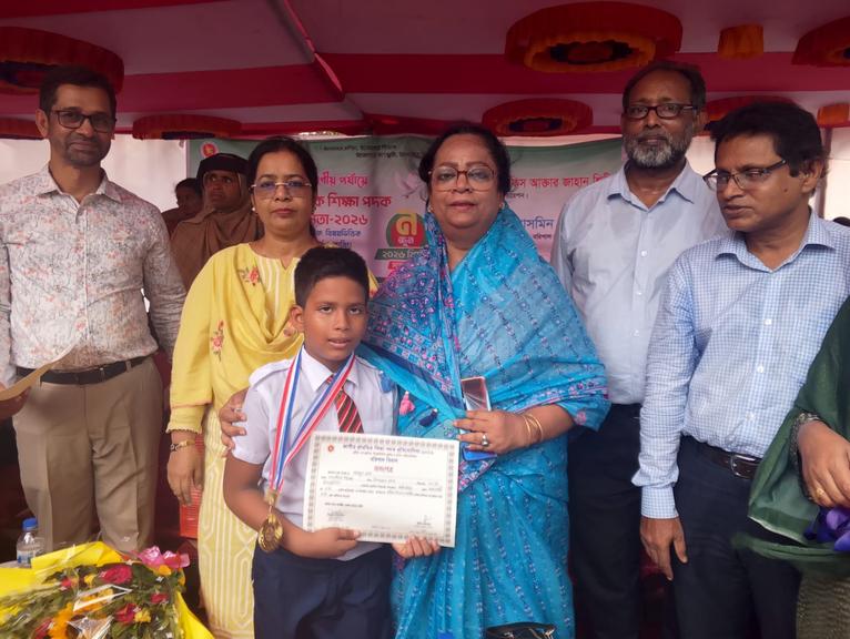 কলাপাড়ার সুদীপন মুখার্জী বিভাগীয় পর্যায়ে প্রথম হয়ে জাতীয় পর্যায়ে উত্তীর্ণ