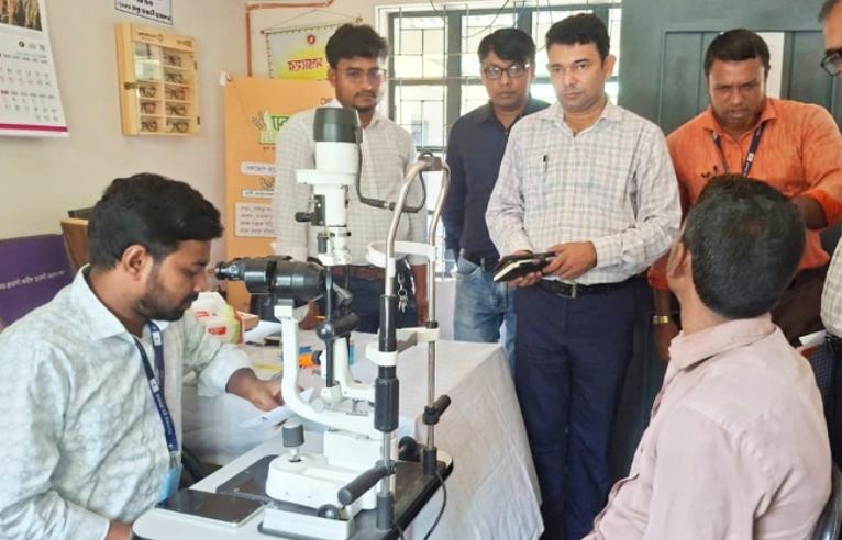 বরগুনায় বিনামূল্যে চক্ষু পরীক্ষা ও ছানি শনাক্তকরণ ক্যাম্প অনুষ্ঠিত