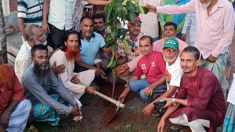 দুমকিতে শ্রমিক দলের বৃক্ষরোপণ কর্মসূচির উদ্বোধন