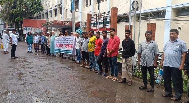 মঠবাড়িয়া ফিস মার্কেটে দোকান বরাদ্দে অনিয়মের অভিযোগ, সংবাদ সম্মেলন