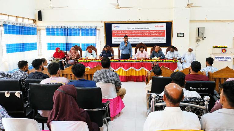পাথরঘাটায় আশ্রয়কেন্দ্র ব্যবস্থাপনা সক্রিয়করণে সংলাপ