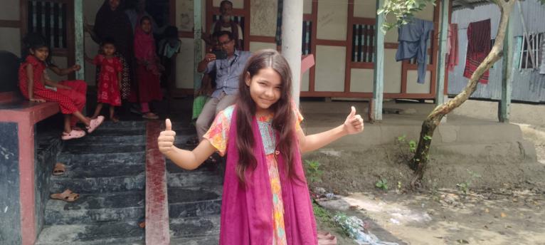 দশমিনায় মিললো হাল্যান্ডের মতো হাঁটার কিশোরী, ভাইরাল তাহিরা