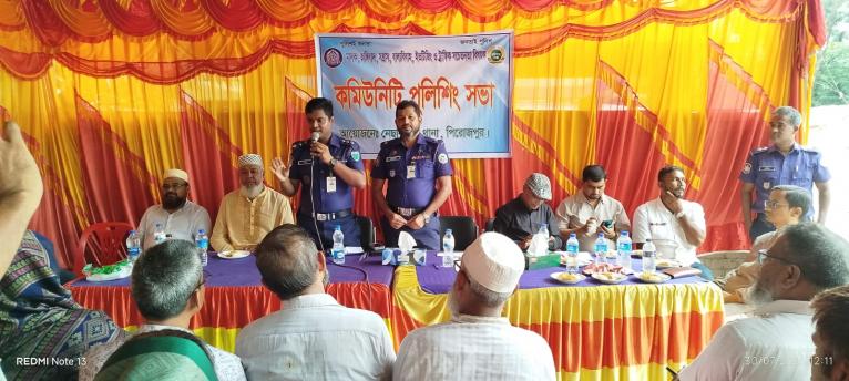 নেছারাবাদে কমিউনিটি পুলিশিং সমাবেশ, অপরাধ দমনে জনসম্পৃক্ততার আহ্বান