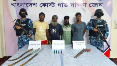 ডাকাতির প্রস্তুতিকালে ভোলায় বন্দুক-গুলিসহ চারজন আটক