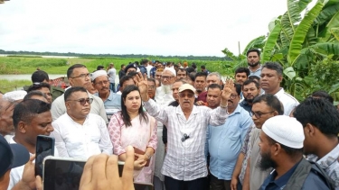 বৃষ্টির মধ্যেই বাবুগঞ্জে বৃক্ষরোপণ কর্মসূচি, অংশ নিলেন এমপি জয়নুল আবেদীন