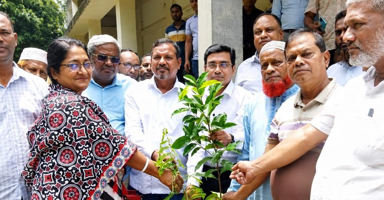গৌরনদী শিক্ষাপ্রতিষ্ঠানে প্রায় দুই হাজার গাছের চারা বিতরণ