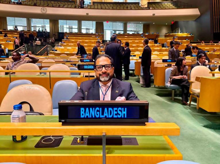 জাতিসংঘে বাংলাদেশের পক্ষে প্রতিমন্ত্রী আহমদ সোহেল মনজুর, টেকসই ও জলবায়ু-সহনশীল নগর গড়ার অঙ্গীকার পুনর্ব্যক্ত