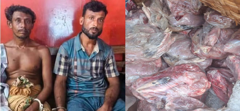 নেছারাবাদে ২২০ কেজি হরিণের মাংসসহ দুইজন গ্রেপ্তার