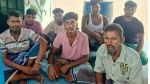 তেঁতুলিয়া নদীতে অবৈধ বালু তোলায় ড্রেজারসহ আটক ৭