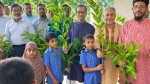 বাউফলে শিক্ষার্থীদের মাঝে ফলদ গাছের চারা বিতরণ