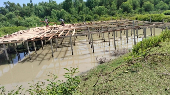 কলাপাড়ায় গঙ্গামতি সংরক্ষিত বন ঘেঁষে স্থাপনা নির্মাণ