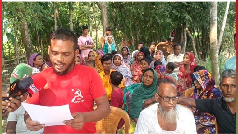 খায়রাবাদ নদীর ভাঙনে নলছিটিতে শতাধিক পরিবার গৃহহীন