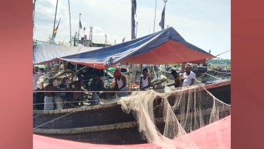 মনপুরায় নিষেধাজ্ঞা উপেক্ষা করে সাগরে দুই শতাধিক ট্রলার, টাকার বিনিময়ে অনুমতির অভিযোগ