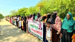 কুয়াকাটায় বেসরকারি প্রাথমিক বিদ্যালয় জাতীয়করণের দাবিতে মানববন্ধন