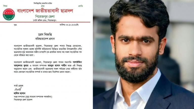হানি ট্রাপের অভিযোগে গ্রেপ্তার, ছাত্রদল নেতা বহিষ্কার