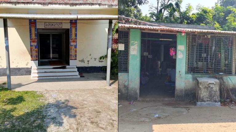 একই মাঠে মসজিদ-মন্দির, সম্প্রীতির বন্ধন: আগৈলঝাড়ায় নামাজের সময় বন্ধ থাকে মন্দিরের মাইক-বাদ্যযন্ত্র