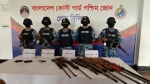 সুন্দরবনে অভিযানে বিপুল পরিমাণ অস্ত্র ও গোলাবারুদ উদ্ধার